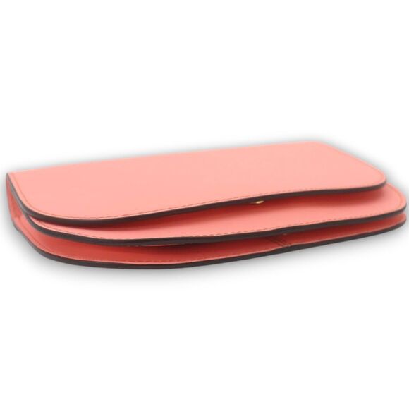 Marni NEW & RARE Coral Pink Two-Way Leather Shoulder Bag  Marni NEW & RARE Coral Pink Two-Way Leather Shoulder Bag & Clutch with Dust Bag